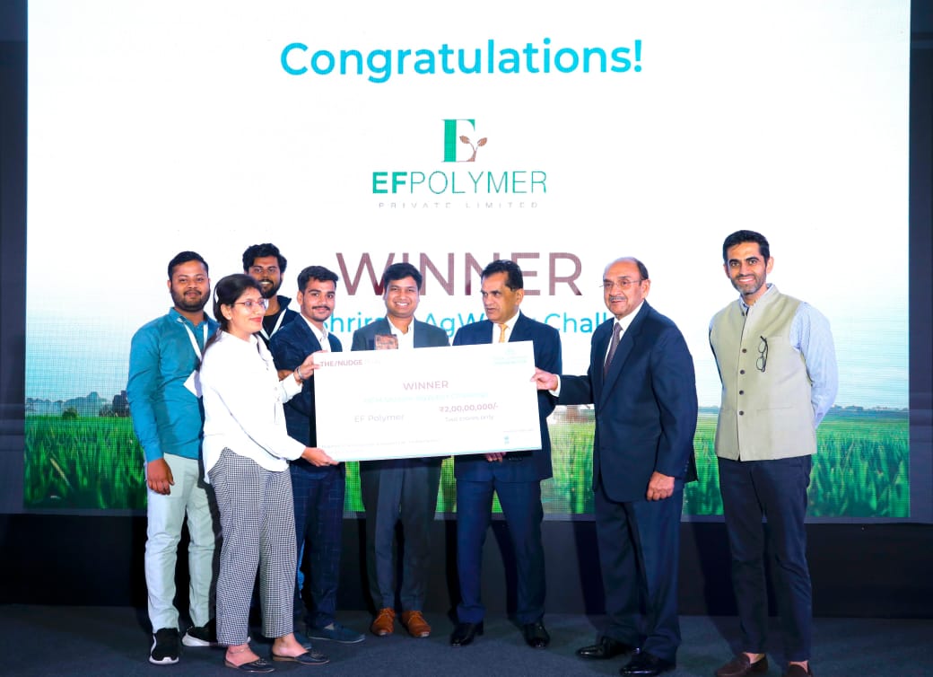 EF Polymer Awarded INR 2 Crores as Winner of DCM Shriram AgWater Challenge